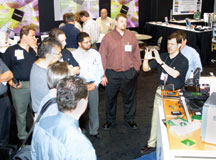 On the APEX 2003 show floor